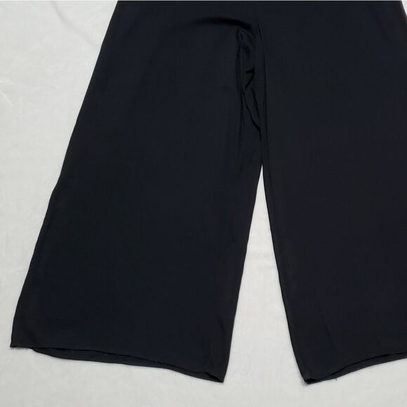 JUSTFAB Black Cold Shoulder Wide Leg Lace Belted Halter Plus Size Jumpsuit 1X - Picture 7 of 13